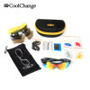 CoolChange Polarized Cycling Glasses Bike Outdoor Sports Bicycle Sunglasses For Men Women Goggles Eyewear 5 Lens Myopia Frame