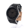 2017 Top Brand Watches Men BOBO BIRD Men's Watches Luxury Ebony Genuine Leather Wood Watch Relojes Male relogio masculino C-F08