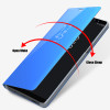 For OPPO F7 Case Flip Coque KOOSUK Plating Mirror Clear Smart Awaken View Stands Phone Cover Fundas capa