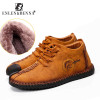 2022 New Winter Brand Fashion Comfortable Men Shoes Laces Up Solid Leather Shoes for Men Causal Male Shoes Loafers