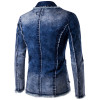 Casual Denim Jacket Suit Men's 2018 New Spring Fashion blazer slim fit masculino Trend Jeans suit Jean Jacket Men Asia plus size