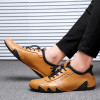 Men Casual Shoes 2018 New Men Genuine Leather Shoes Spring Sneakers Men Footwear Slip on Rubber Driving Shoes Fashion Lace-Up