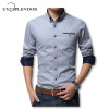 2018 New Spring Cotton Shirts Men High Quality Long Sleeve Slim Fit Shirt Pure Color Modern Casual Camisa Big Size 5XL YN270