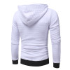 LeeLion 2018 Solid Plaid Hoodies Men Hooded Sweatshirts Spring Spring Fashion Cotton Sportswear Men's Slim Fit Pullovers New