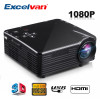 Excelvan LED1018 Mini Portable LCD Projector With HDMI USB VGA AV SD Multimedia Interfaces Support 1080P For Movie Home Cinema