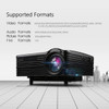 Excelvan LED1018 Mini Portable LCD Projector With HDMI USB VGA AV SD Multimedia Interfaces Support 1080P For Movie Home Cinema