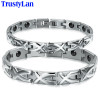 TrustyLan 10MM Wide Stainless Steel Men Bracelet Jewelry Accessories Health Care Magnetic Bracelets &amp; Bangles For Women Armband