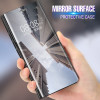 Flip Stand Mirror Case For OPPO F7 F5 R11 R11Plus A71 A83 A59 R15 Standard Case Clear View PU Leather Cover For OPPO Find X Bag