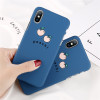 Lovebay Phone Case For iPhone 6 6s 7 8 Plus X Fashion Cute Cartoon Peach Ultra Thin Blue Hard PC For iPhone 8 Phone Case Cover