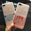 Lovebay Phone Case For iPhone 6 6s 7 8 Plus X Fashion Relief Cute Cartoon Cat rabbit Cows Soft Silicone TPU For iPhone 8 Cover