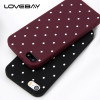 Lovebay Phone Case For iPhone 5 5s SE 6 6s 7 8 Plus Fashion Soft TPU Cute Cartoon Wave Point Ploka Dots For iPhone X Phone Case
