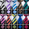 Barry.Wang Designer Men's Ties For Men 22 Colors Ties Set Fashion Woven Neck Tie Hanky Cufflinks Set For Wedding Party Business