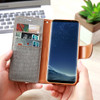 KISSCASE Book Flip Cloth Skin Phone Case For Samsung Galaxy S8 S8 Plus S7 S7 Edge S6 Edge Note 8 Magnetic Wallet Card Slot Cover
