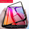 Magnetic Adsorption Case for Samsung Galaxy S8 S9 Plus Note 8 9 S7 Edge Tempered Glass Cover Magnet Cases for Samsung S8 S9 Plus