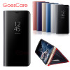 Clear View Mirror Smart Case For Samsung S8 S9 Plus S7 Edge Leather Flip Case For Samsung Galaxy J3 J5 J7 2017 A3 A5 A7 A8 Cover