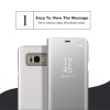 Clear View Mirror Smart Case For Samsung S8 S9 Plus S7 Edge Leather Flip Case For Samsung Galaxy J3 J5 J7 2017 A3 A5 A7 A8 Cover