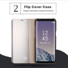 Clear View Mirror Smart Case For Samsung S8 S9 Plus S7 Edge Leather Flip Case For Samsung Galaxy J3 J5 J7 2017 A3 A5 A7 A8 Cover