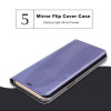 Clear View Mirror Smart Case For Samsung S8 S9 Plus S7 Edge Leather Flip Case For Samsung Galaxy J3 J5 J7 2017 A3 A5 A7 A8 Cover