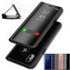 Jetjoy For iPhone X 8 Plus Case Luxury Clear View Mirror Shockproof Flip Case Kickstand Phone Cases Bags Bookcase for 6s Plus