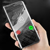 Jetjoy For iPhone X 8 Plus Case Luxury Clear View Mirror Shockproof Flip Case Kickstand Phone Cases Bags Bookcase for 6s Plus