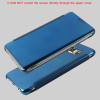 Smart Clear View Mirror Flip Case For Samsung Galaxy S5 S6 S6 Edge S7 Edge C5 C7 Leather Phone Case For Samsung S5 Cover