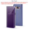 BALMORA Leather Mirror Flip Case For Samsung Galaxy S7edge S8 S9 plus View Window Stand Holder Phone Cases For Note 8 Protector