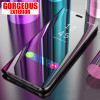 GoldOrchid Luxury Flip Stand Smart View Case For Samsung Galaxy S9 S8 Plus S9 Phone Cover For Samsung S7 Edge Note 8 Case Capa