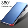 Flip View Mirror Clear Smart Stand Case For Samsung Galaxy A6 A8 2018 Plus J3 J5 J7 A3 A5 A7 2017 2016 S8 S9 Plus S7 Edge Cases