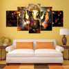  Canvas Painting Wall Art Home Decor Frame 5 Pieces Ganesh Elephant Trunk God For Living Room Modern HD Printed Landscape Picture