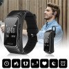 Life Waterproof Bluetooth Pedometer Smartband Call Calories Heart Rate Meter Step Fitness Tracker Music Player Sport Wrist Watch