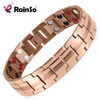 Rainso Fashion Jewelry Healing FIR Magnetic 316L Stainless Steel Bracelet For Men Or Women Accessory Unisex Trendy Bracelet 