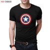 Captain America Shield T-shirts Men Short Sleeve Slim t shirts Avengers Civil War 3D Printing Summer Cool Cartoon Hip Hop tshirt