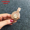 New Top Brand Contena Luxury  Montre Watch Femme Fashion Ladies Women Rhinestones Full Logo Watches Quartz Mujer Crystal Relojes