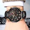  Relogio Masculino LIGE Mens Watches Top Brand Luxury Quartz Gold Watch Men Casual Leather Military Waterproof Sport Wrist Watch