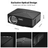 AUN MINI Projector C80 UP, 1280x720 Resolution, Android WIFI Proyector, LED Portable HD Beamer for Home Cinema, Optional C80