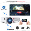 5500 Lumens 3D Home Projector Full HD Support 1920*1080Pixels Video TV WIFI Android6.0 Projector With Free 100inches Screen