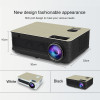 VIVICINE Full HD Projector,5500Lumens,Android 7.1 WiFi Bluetooth Optional,Perfect Home Theater LED Video Game Projector Beamer