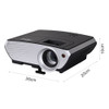 Touyinger Everycom X8 Video Projector Home Theater LCD Proyector 2500 lumens Full HD with HDMI VGA USB LCD Projetor MINI Beamer