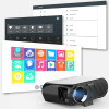 Vivicne Portable HD Projector,Optional Android Bluetooth,3500 Lumens,Perfect Beamer Proyector for Home Thearter and Video Games