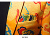 PYJTRL Brand Tide Mens Golden Chinese Style Dragon Pattern Digital Print Suit Jacket Wedding Party Nightclub Stage Blazer