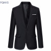 FGKKS 2018 New Arrival Brand Jacket Suit Men Blazer Fashion Slim Male Suits Casual Solid Color Blazers Men Size M-3XL