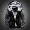 5XL Fleece Hoodies Men Winter Warm Mens Hooded Jackets Tracksuits Outwear Patchwork Sportswear Thicken Wool US Size Sweatshirts