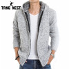 TANGNEST 2022 Fur Inside Thick Autumn &amp; Winter Warm Jackets Hoodies Hodded Men's Casual 5 Color Thick Sweatshirt MZM179