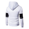 Casual Hoodies Men Fashion New Patchwork Hooded Sweatshirt Coat Mens Moletom Masculino Fashion Hoodies Slim Sportswear Tracksuit