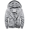 Black Hoodies Men 2020 Winter Jacket Fashion Thick Men's Hooded Sweatshirt Male Warm Fur Liner Sportswear Tracksuits Mens Coat