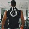 SJ 2017 Fitness Men Bodybuilding Sleeveless Muscle Hoodies Workout Clothes Casual Cotton Tops Hooded Tank Tops 2 Color