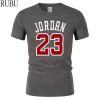 RUBU summer New Tee Jordan 23 Print Men Swag T-Shirt Top Quality Cotton Jordan 23 Hip Hop Short Sleeve T shirt Men