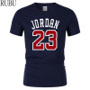 RUBU summer New Tee Jordan 23 Print Men Swag T-Shirt Top Quality Cotton Jordan 23 Hip Hop Short Sleeve T shirt Men