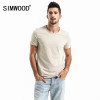 SIMWOOD Brand 2022 New Men Clothing T shirt Summer Short Sleeve O-neck Casual Slim Tops Tees 180050