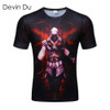 Devin Du new Fashion Brand T-shirt Hip Hop 3d Print Skulls Harajuku Animation 3d T shirt Summer Cool Tees Tops Brand Clothing